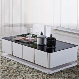 Tempered glass coffee table