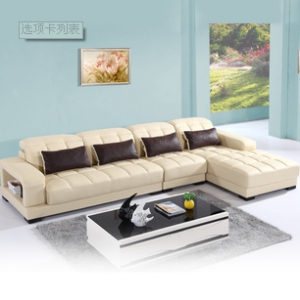 Genuine leather sofa set