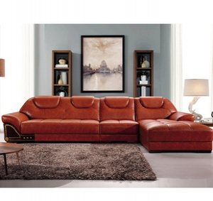 Genuine leather sofa set