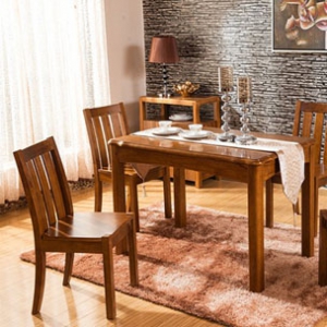 Wooden dining table