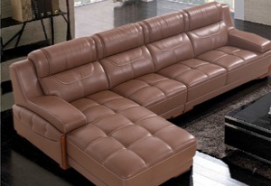 Genuine leather sofa set