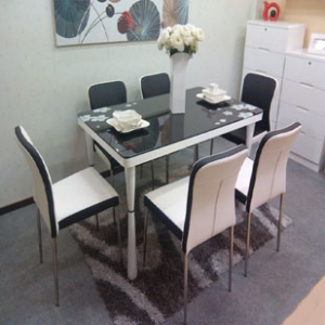 Dining table & four chairs