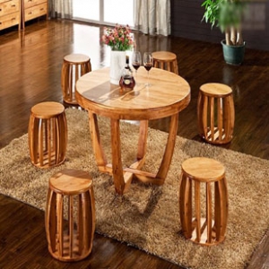 Dining table & six chairs