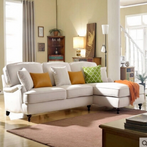 Fabric sofa & chaise longue