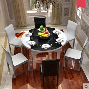 Dining table & six chairs