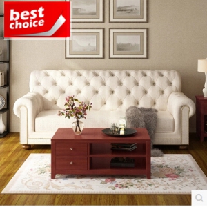 Three-seat fabric sofa 