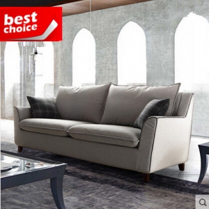 Fabric three-seat sofa