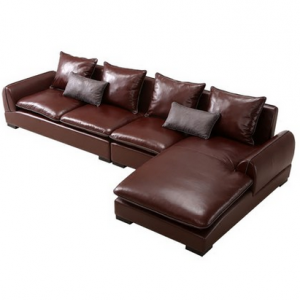 preorder- Leather three seat sofa +chaise longue