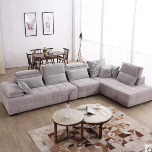 preorder- Fabric three seat sofa + armchair +chaise longue