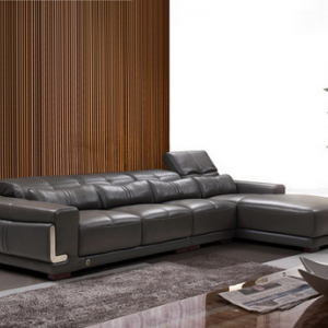 preorder- Leather three seat sofa +chaise longue