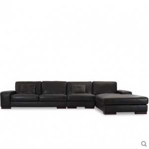 preorder- Leather three seat sofa +chaise longue