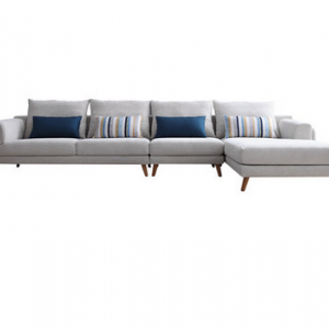 prePreorder- Fabric three seat sofa+chaise longue