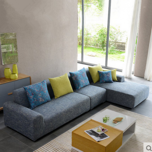 preorder- Fabric three seat sofa +chaise longue