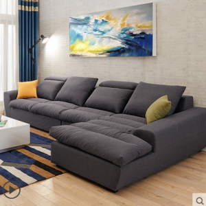 preorder- Fabric three seat sofa +chaise longue