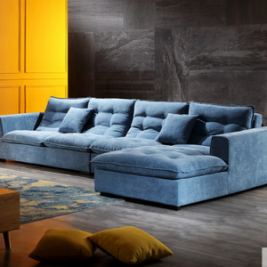 preorder- Fabric three seat sofa +chaise longue