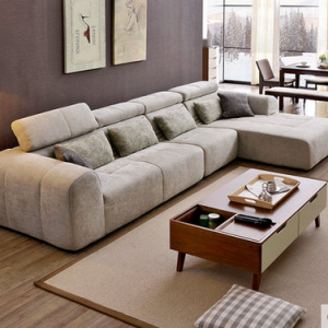 preorder- Fabric sofathree seat sofa +chaise longue