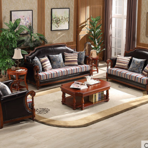 Preorder-Leather three-seat sofa+two-seat sofa +armchair