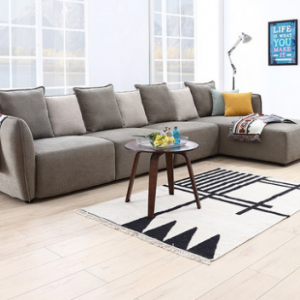 Preorder-Fabric three-seat sofa + chaise longue