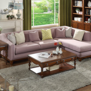 Preorder-Fabric three-seat sofa + chaise longue