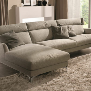 Preorder-Fabric two-seat sofa + chaise longue