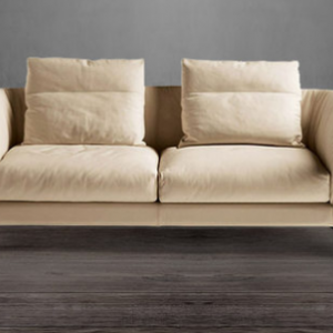 Preorder-Leather two-seat sofa