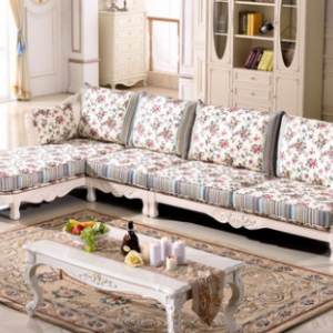 Preorder-Fabric three-seat sofa + chaise longue