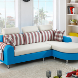 Preorder-Fabric two-seat sofa + chaise longue