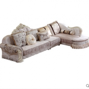 Preorder-Fabric three-seat sofa + chaise longue