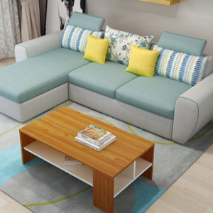 Preorder-Fabric two-seat sofa + chaise longue