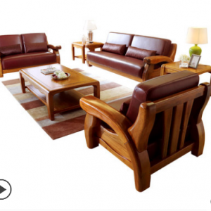 Preorder-Leather three-seat sofa+two-seat sofa+ armchair