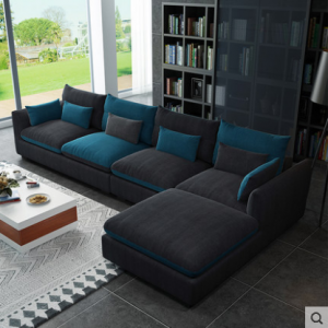 Preorder-Fabric three-seat sofa+ chaise longue