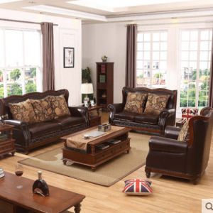 Preorder-Leather three-seat sofa+two-seat sofa+ armchair