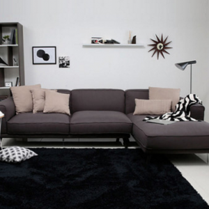 Preorder-Fabric two-seat sofa + chaise longue