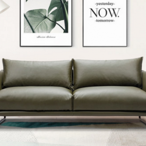 Preorder-Leather three-seat sofa