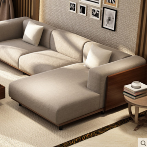 Preorder-Fabric two-seat sofa + chaise longue