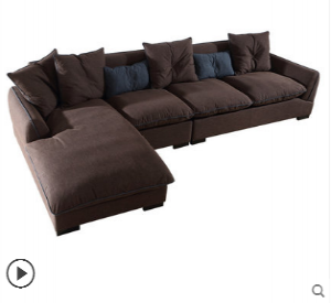 Preorder-Fabric three-seat sofa + chaise longue