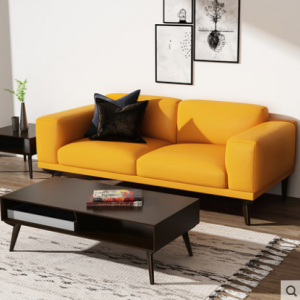 Preorder-Leather two-seat sofa