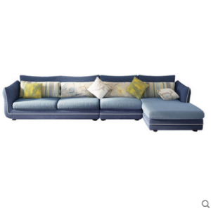 Preorder-Fabric three-seat sofa+chaise longue