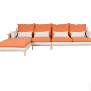 Preorder-Fabric three-seat sofa+chaise longue