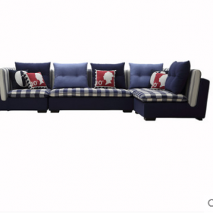 Preorder-Fabric three-seat sofa + chaise longue