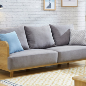 Preorder-Fabric three-seat sofa