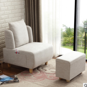 Preorder-Fabric armchair+foot stool