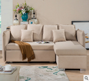 Preorder-Fabric three-seat sofa+chaise longue