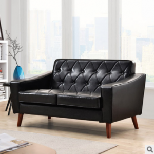 Preorder-Leather two-seat sofa