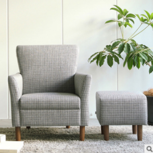 Preorder-Fabric armchair+foot stool