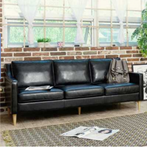 Preorder-Leather three-seat sofa