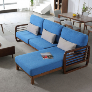 Preorder-Fabric two-seat sofa+ chaise longue