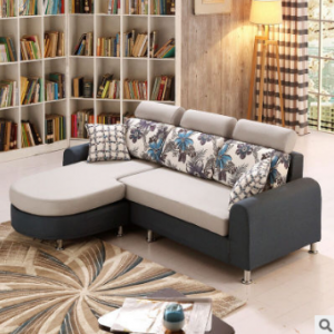 Preorder-Fabric two-seat sofa+ chaise longue