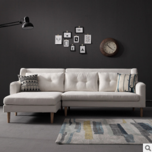 Preorder-Fabric two-seat sofa+ chaise longue