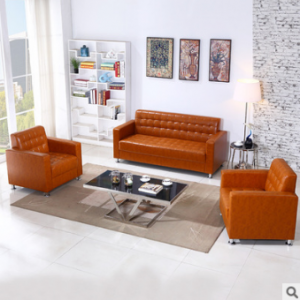 Preorder-Leather three-seat sofa+2 armchairs+coffee table